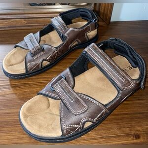 George Brown and Tan Kids Sandals
